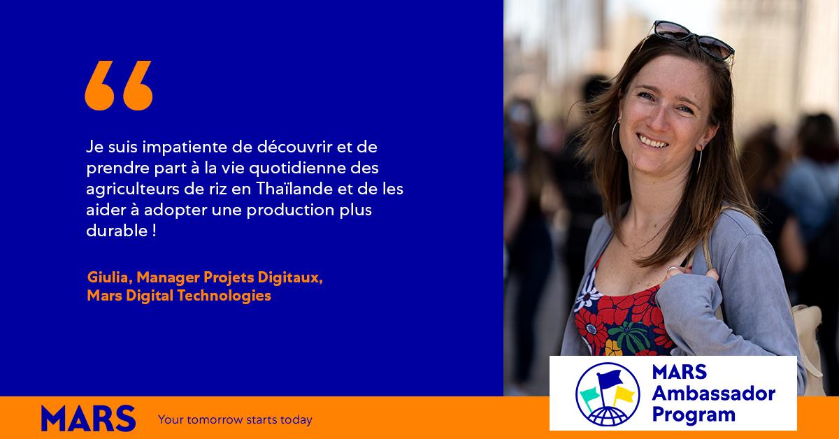 Giulia se prépare pour son départ en Thaïlande dans le cadre du #MarsAmbassadorProgram ! 🇹🇭🇹🇭

Pendant une semaine, Giulia va travailler au côté des agriculteurs thaïlandais pour améliorer leurs revenus dans une démarche durable. 
Son premier article👉bit.ly/2lFAggI