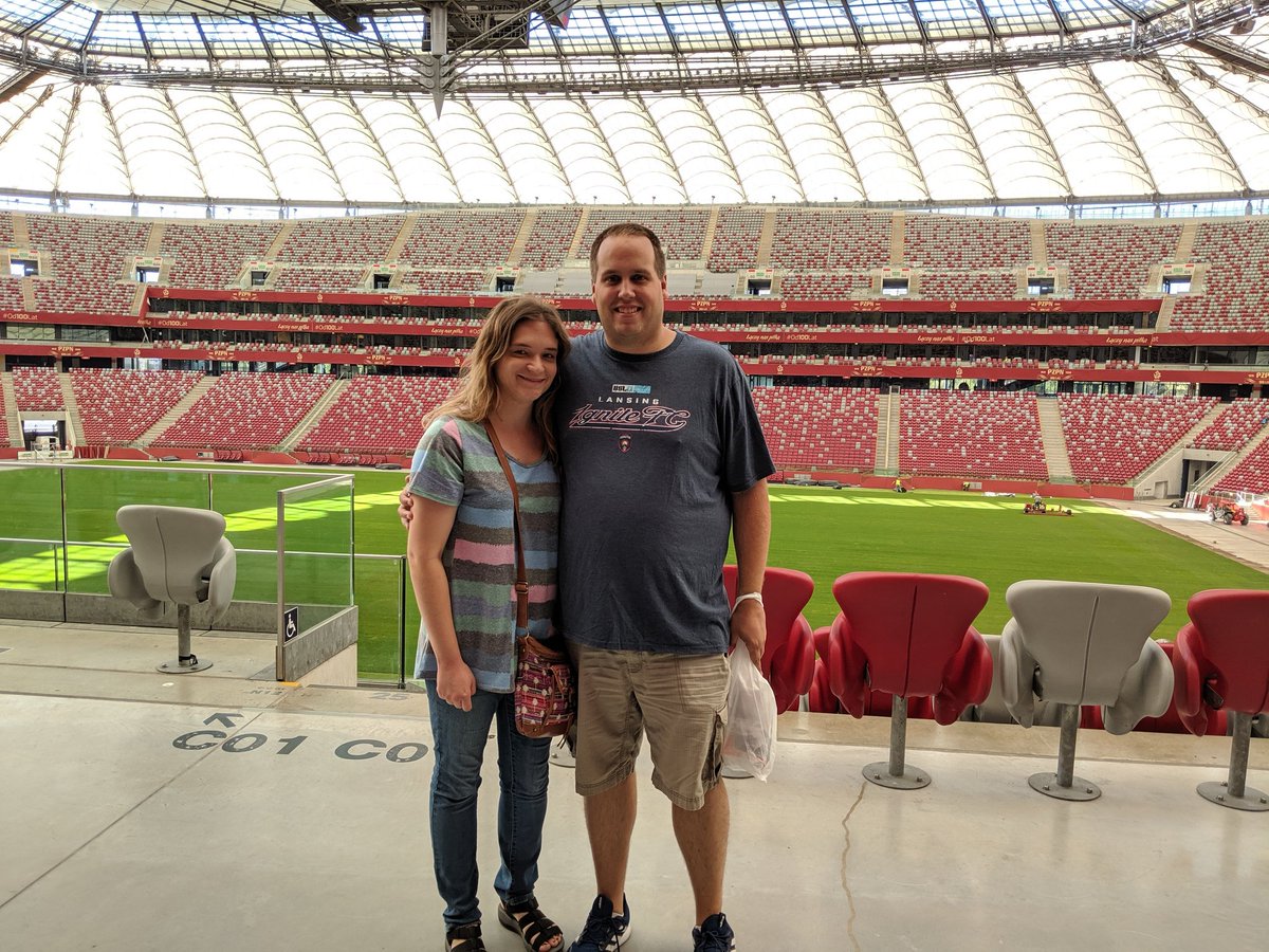 keith_k22's tweet image. Representing @lansingignite today while touring PGE Narodowy stadium, home of the Polish National Team, in Warsaw, Poland.