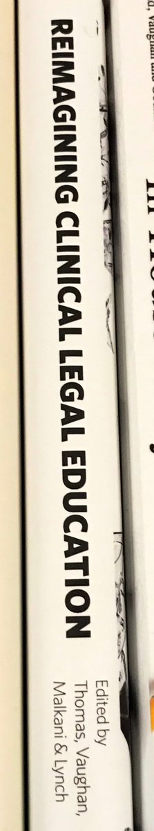 The pleasure of seeing a book that you contributed to in a display at your uni <a href="/hartpublishing/">Hart Publishing</a> @UCLanLaw #cle #clinic #clinicallegaleducation