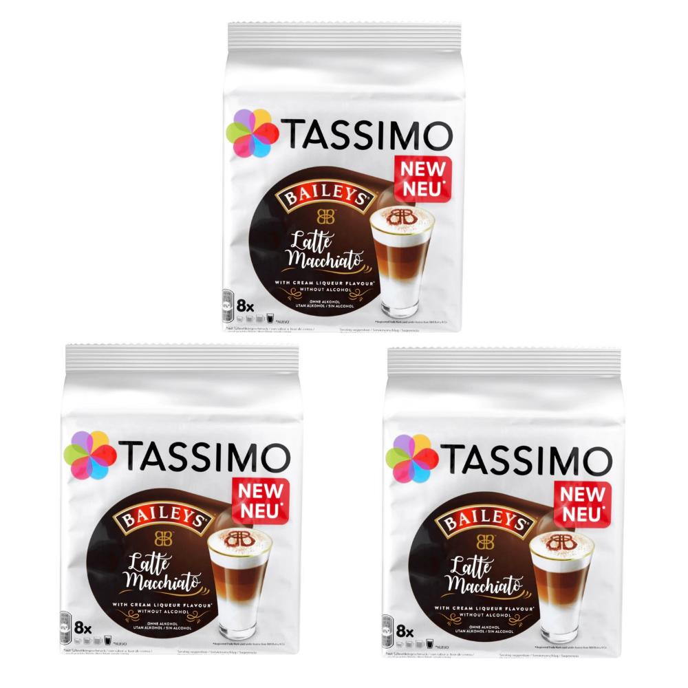 3x Tassimo Jacobs Cafe Au Lait 16 Capsules - Pods T-Discs - Coffee