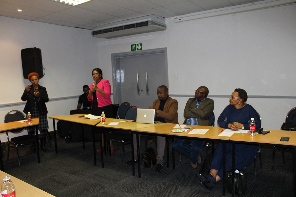 The stakeholder panel at the Consumer Advisory Panel dialogue at Mthatha: Mr Felix Mbambani (Progressive Blacks in ICT); Mr Mlamli Mlondleni (EC Chamber of Business - Chairperson ICT); Ms Noxolo Bunn (OR Tambo Business Chamber) &amp; Port St Johns Mayor - Cllr. Nomvuzo Mlombile-Cingo