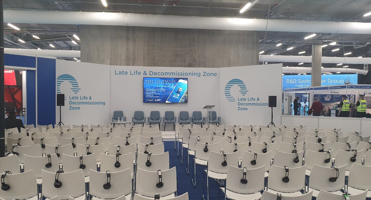 SUT_Events's tweet photo. Join us in the Late Life &amp; Decommissioning Zone @SPE_OE today for SUT's session - 
Decommissioning in the context of ‘Foresight Future of the Sea’ 
Chaired by @karen_seath &amp; SUT CEO @saltwatersteve 
More information: https://t.co/0HXe0TNrPp

#OE19 #SUT https://t.co/k10JwrWePw