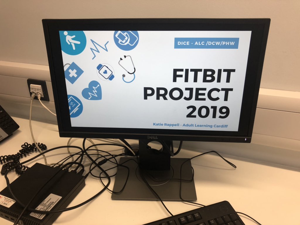 KatieRappell's tweet photo. Armed and ready with breakfast for this years installation of the #Fitbitproject @ St.Mellons Hub! #learningcardiff #getfitwales #phw #walescoop https://t.co/R3GLTIfrN4