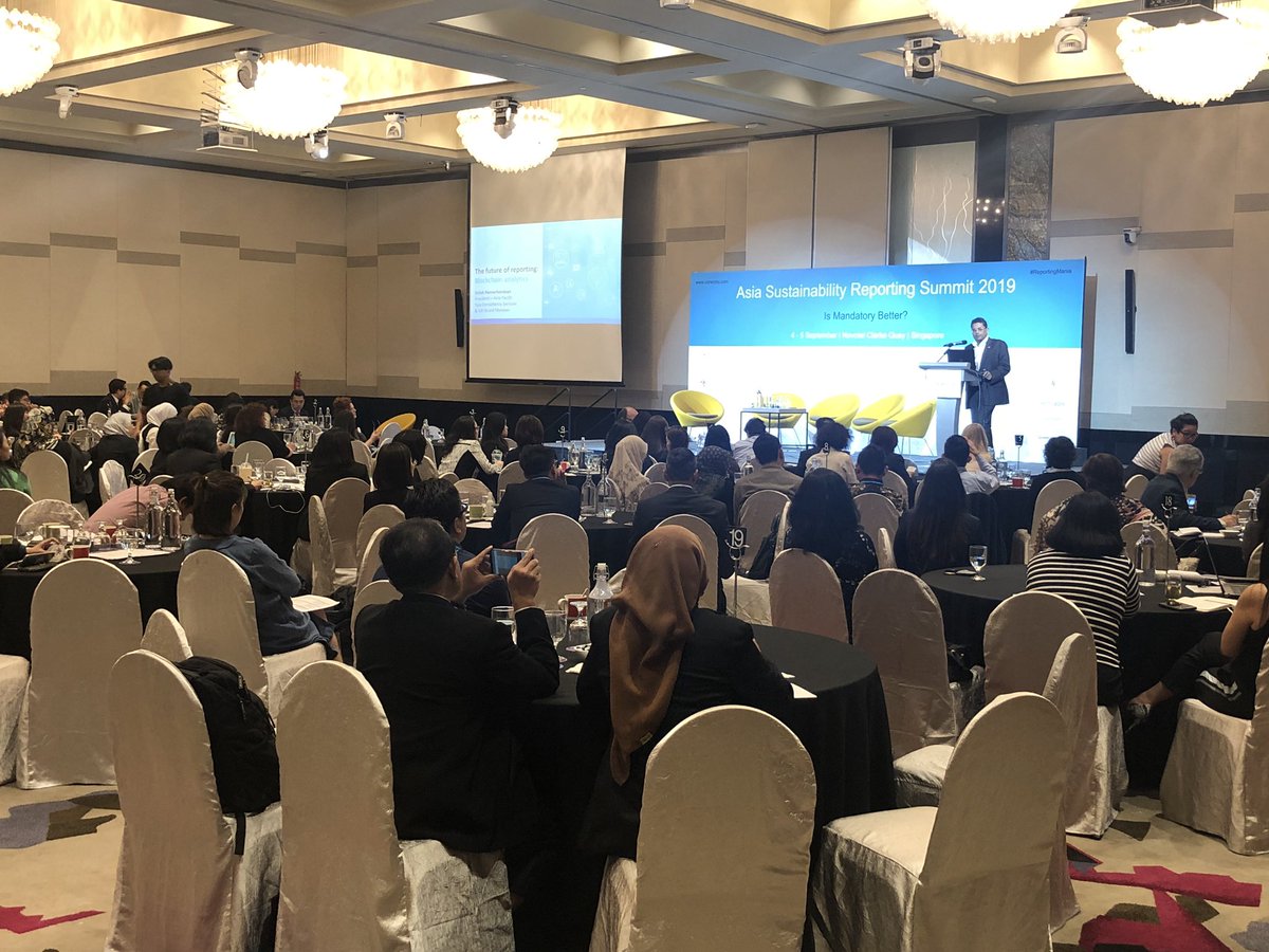 SDAPAC's tweet photo. .@TCS_AsiaPacific President Girish Ramachandran presents on blockchain as a solution for sustainable business practises at Asia Sustainability Reporting Summit 2019 in Singapore. https://t.co/teNfjqbZ3O @CSRWORKS #reportingmania https://t.co/4kIkHWJUjB