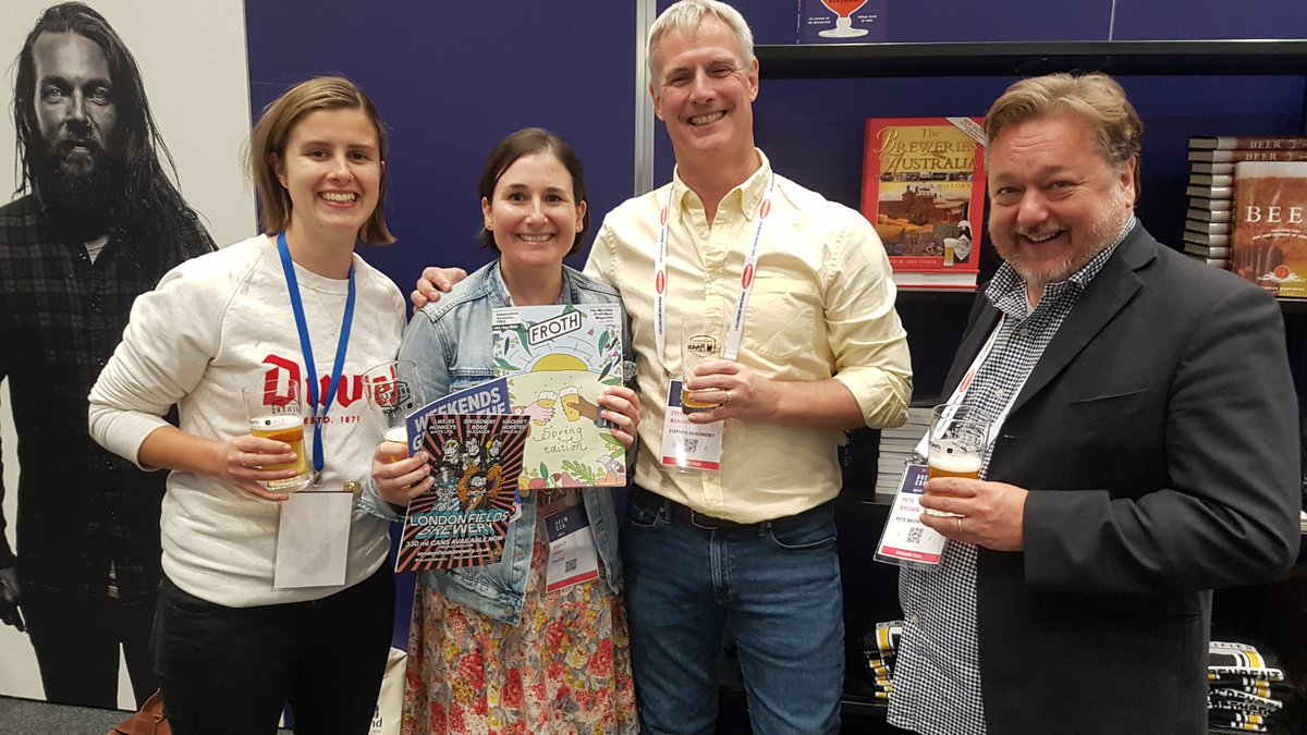 Got to meet beer journalists <a href="/BeaumontDrinks/">Stephen Beaumont</a> and <a href="/PeteBrownBeer/">Pete Brown</a> and the always excellent <a href="/newsouthales/">MCJ</a> 👌👌🙌🍺