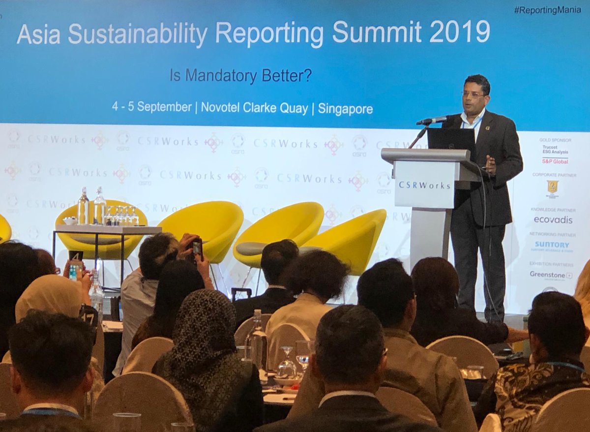 TCS_AsiaPacific's tweet photo. #TCSAsiaPacific President, Girish Ramachandran, delivered a keynote at the #AsiaSustainabilityReportingSummit on the topic of “The Future of Reporting: Blockchain Analytics”. #ReportingMania https://t.co/pRai3c0YNe
