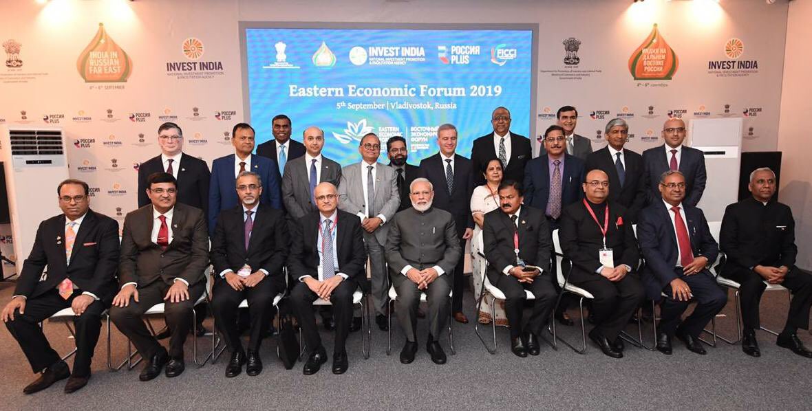 cmdbeml's tweet image. Hon’ble PM Mr Narendra Modi at the Eastern Economic Forum Vladivostok in the Indian Pavilion
