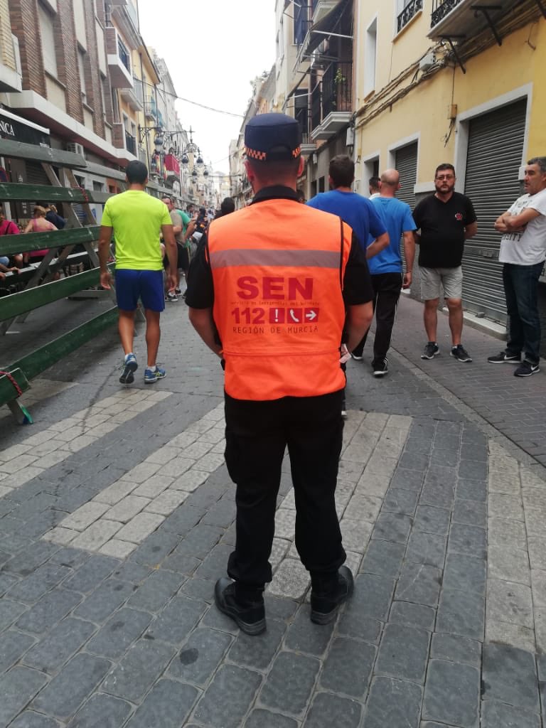 Nos desplazamos a #Calasparra durante esta semana a colaborar en sus encierros con motivo de  sus fiestas patronales junto compañeros de diversas poblaciones de #ProtecciónCivil de la #RegiondeMurcia
