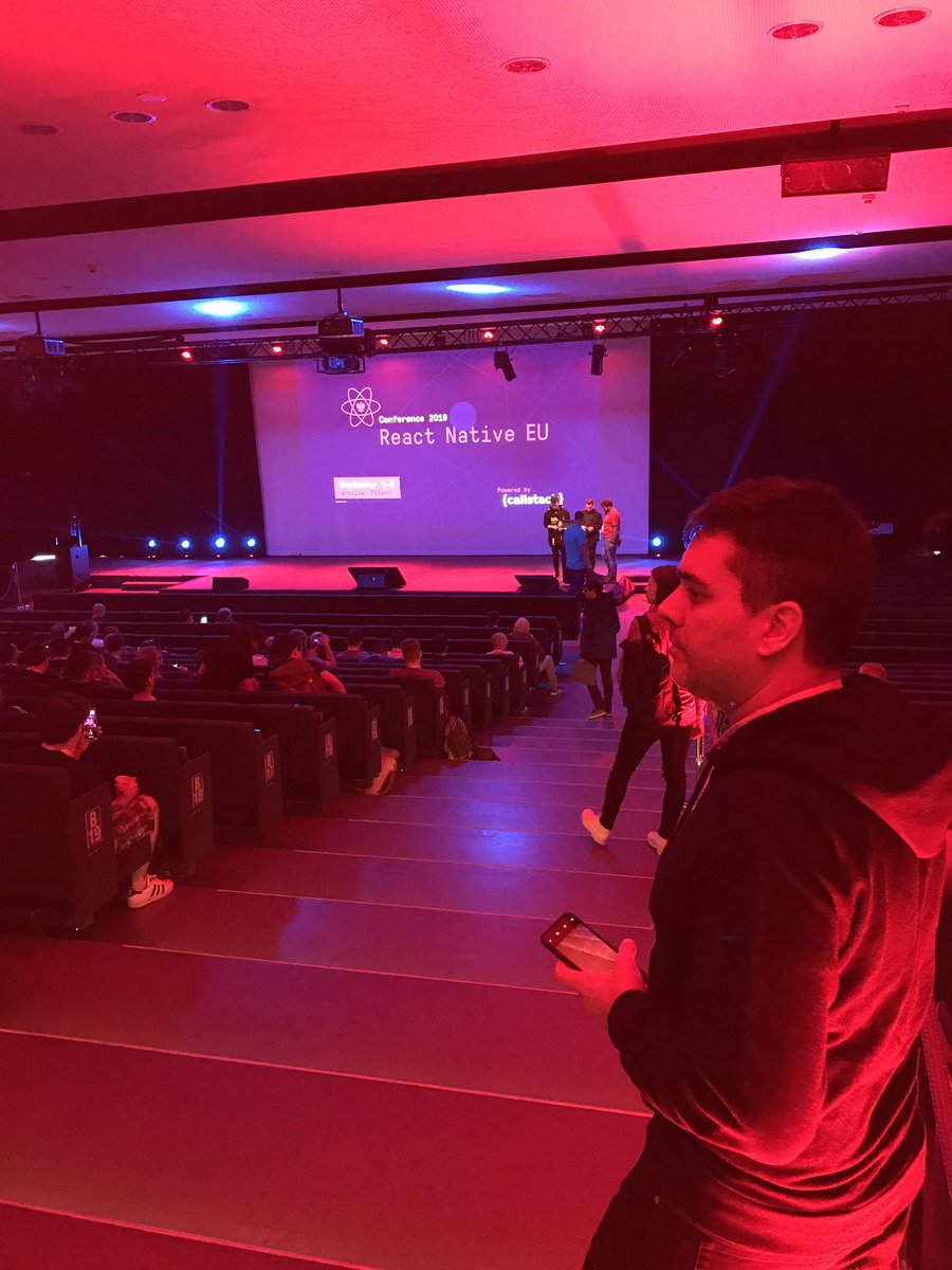 _gonaguirre's tweet image. #ReactNativeEU started today
So happy to be here with @jpgd