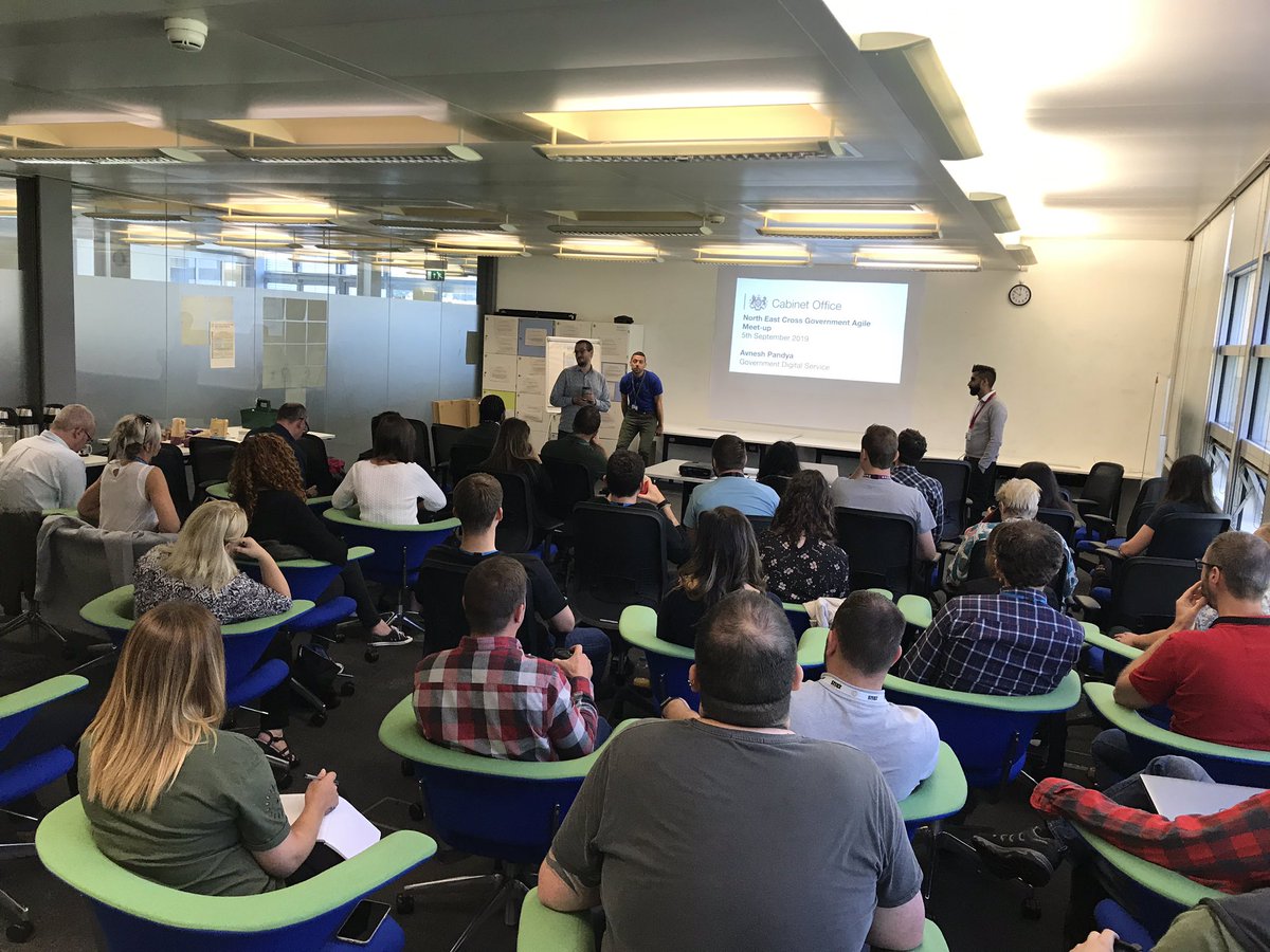 mrcthompson's tweet photo. Here's that @JonMcNestrie fella again, helping get things started for our cross gov delivery meetup in Newcastle. @DWPDigital #delivery #xgovne https://t.co/5IqY3CUc66
