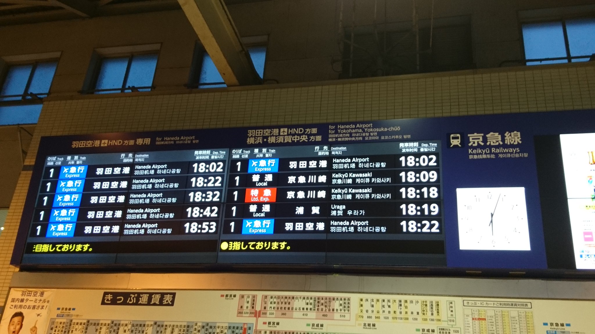 ヴぁも 京急品川駅の電光掲示板 羽田空港行き以外はまだまだ混乱中 T Co Iyxvmy4wip Twitter
