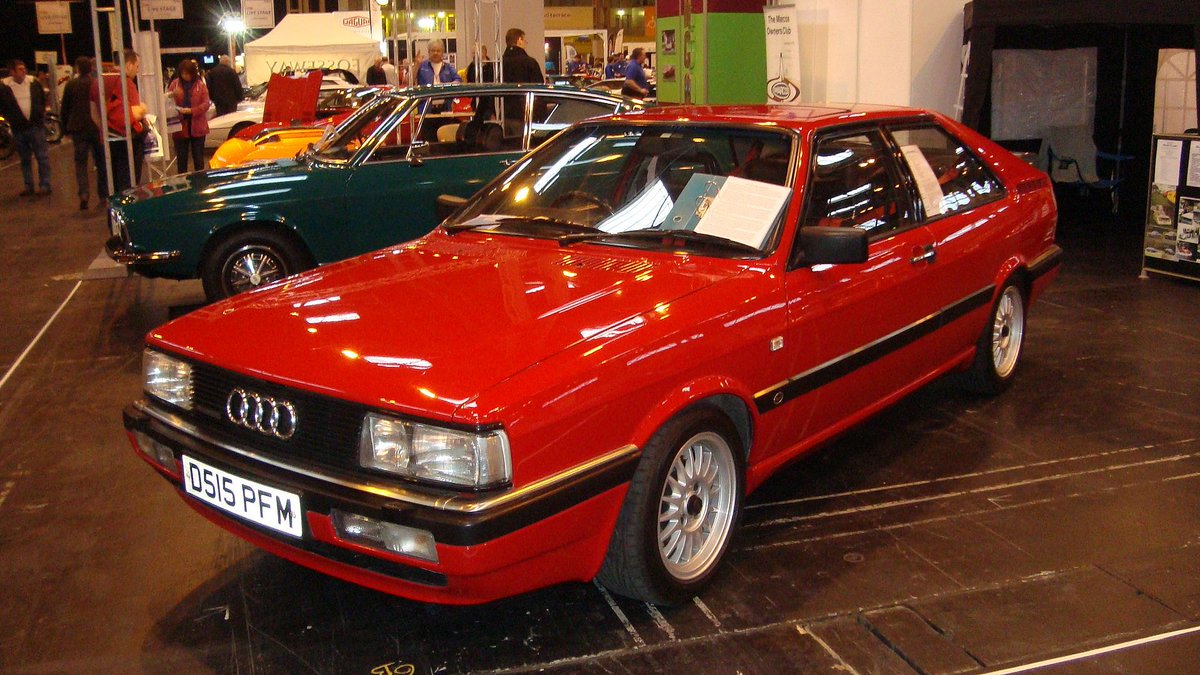 AudiGalway's tweet photo. #ThrowbackThursday

The Audi Coupé (B2, Typ 81/85) was a two-door coupé produced and sold by Audi from 1980 to 1988. It was offered as a less expensive version of the turbocharged, permanent four-wheel drive Audi Quattro.

#Connollys #AudiClassic

Photo: Wiki https://t.co/anKqAY0igt