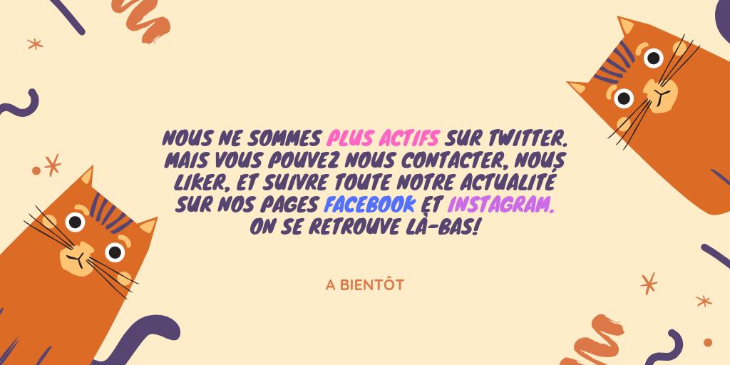 AlmoNatureFR's tweet photo. 🐶Message important🐱 
Nous ne sommes plus actifs sur ce compte. Vous pouvez nous suivre sur Facebook et Instagram: ➡️https://t.co/0ZjtsrXaUY &amp; ➡️https://t.co/4X8AOI5623 https://t.co/7hcykB6OC5