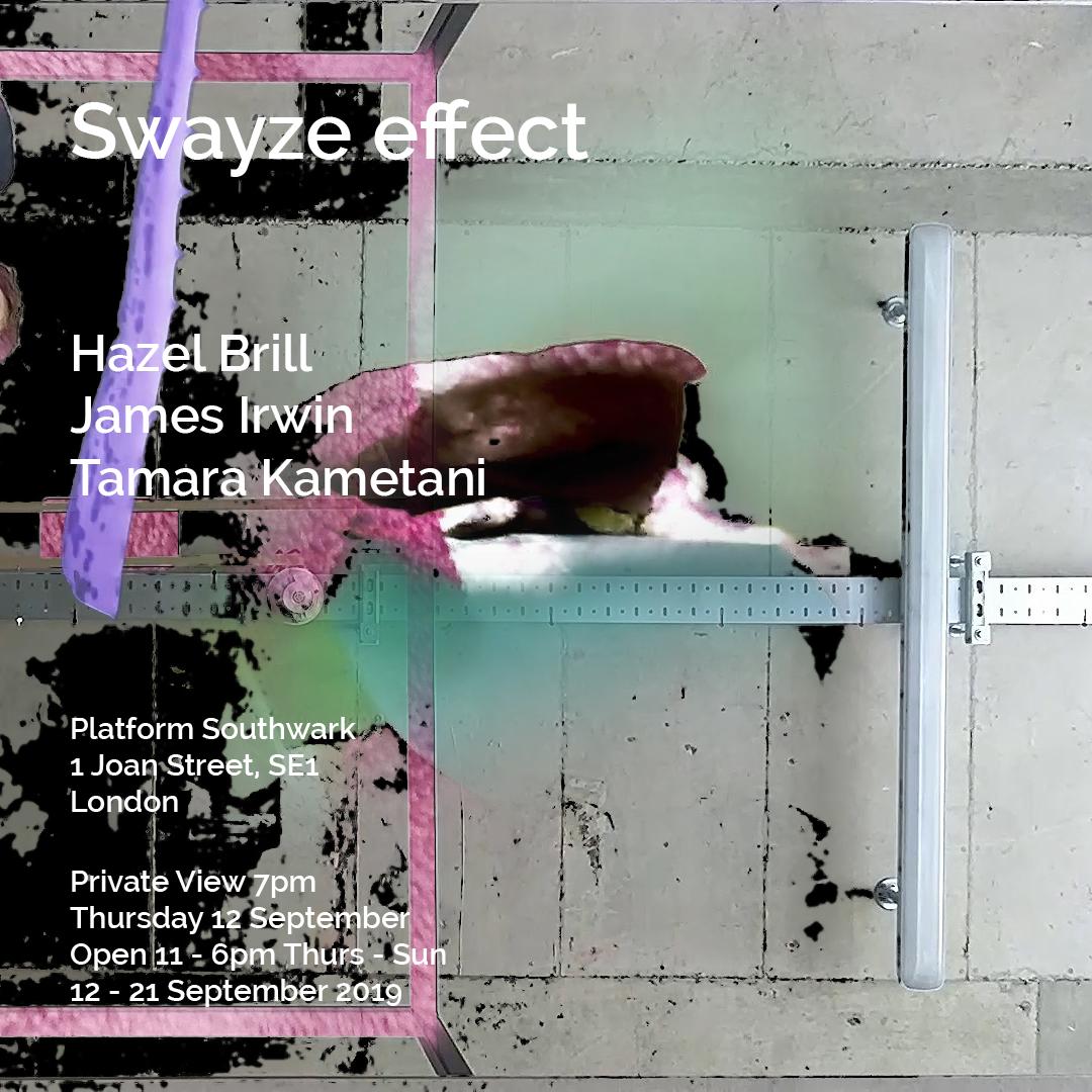 Swayze Effect exhibition opens in just 1 week! Come @PlatformSthwrk to experience new work by some brilliant artists working with Machine Learning, AR and digital cartography.