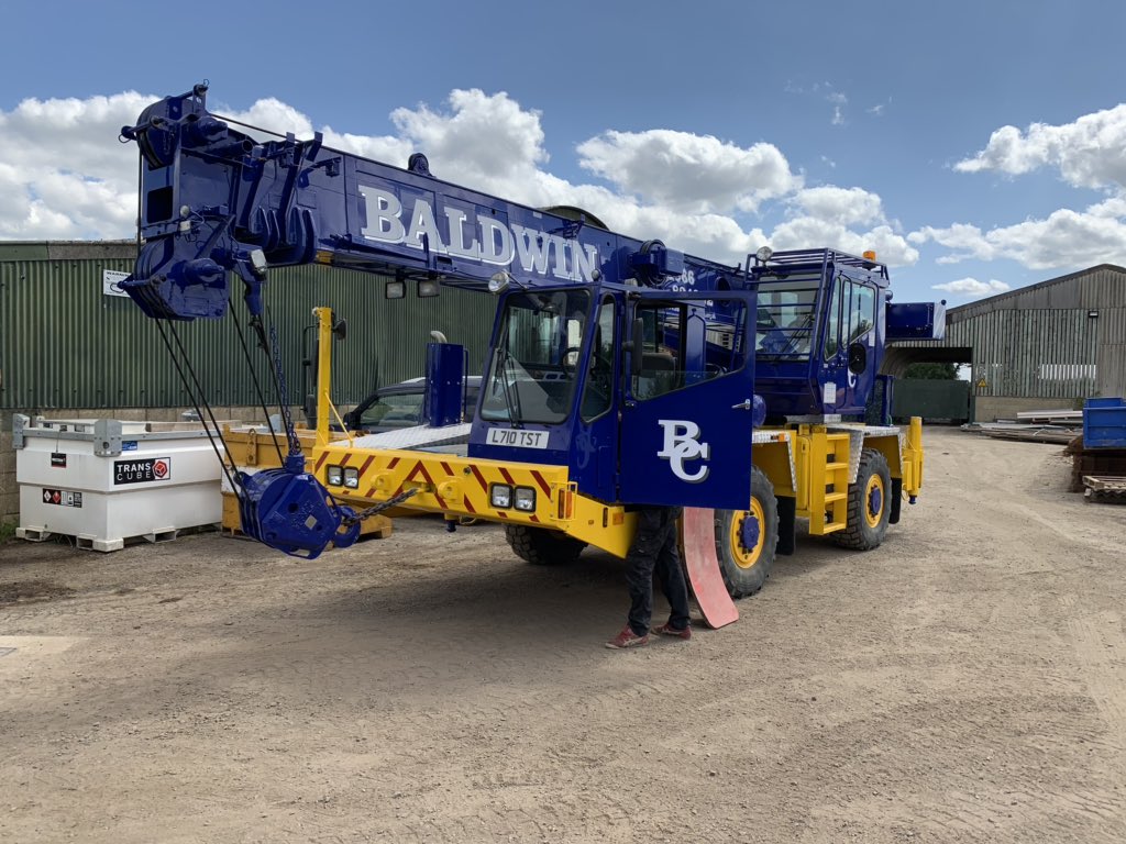 BaldwinConstruc's tweet image. Earlier this year our in house body shop undertook a full respray and general overhaul of our crane and we think the results speak for themselves!

baldwinconstruction.org.uk