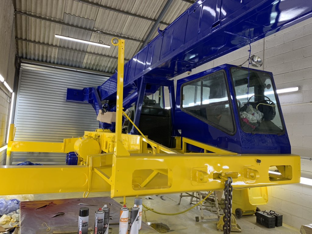 BaldwinConstruc's tweet image. Earlier this year our in house body shop undertook a full respray and general overhaul of our crane and we think the results speak for themselves!

baldwinconstruction.org.uk