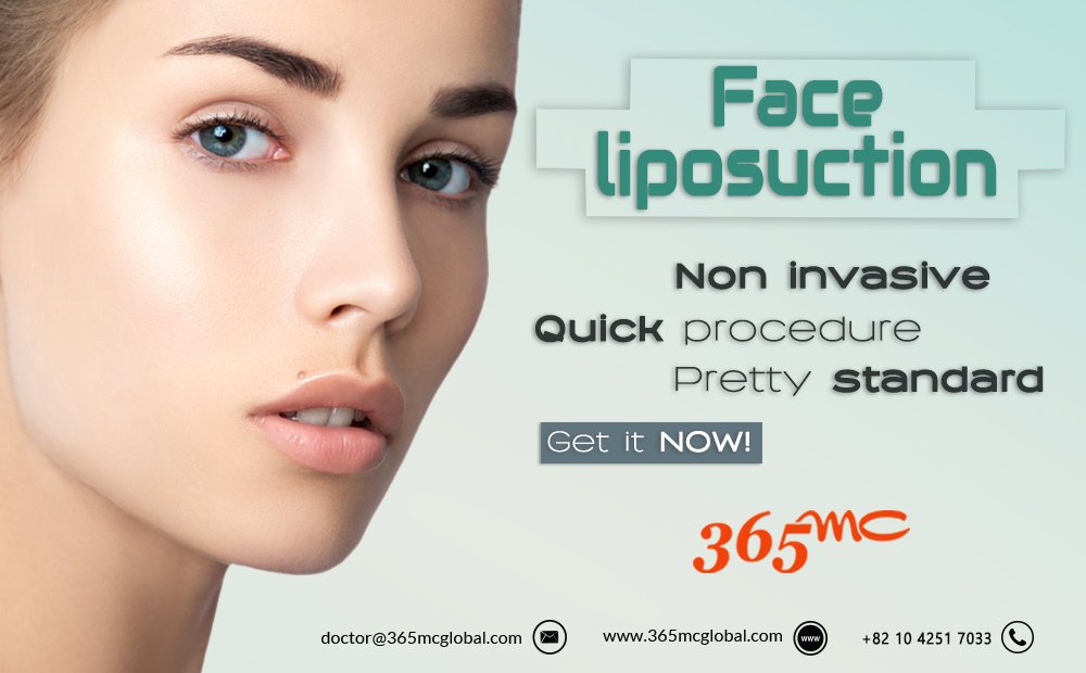 Face Liposuction, the procedure is pretty popular in South Korea and around the world for being an excellent anti-aging cosmetic surgery and an alternative to face contouring. Details: snip.ly/1iwobo Contact us: E-mail: doctor@365mcglobal.com Cell: +82 10 4251 7033