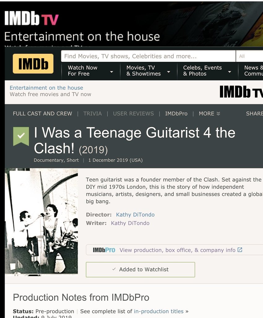 wyattpauley's tweet photo. @2019Indies #Film #PLB #wyatt #2019indies #filmmaker #iwasateenageguitarist4theclash #wyatt #PLB #DIY WP https://t.co/KMMn8Jw45v
