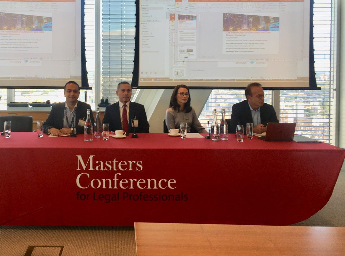 KnovosOfficial's tweet photo. Thank you @reedsmithllp & @MastersConf!
Sid Jiwnani with industry experts Katalina Bateman & Noriswadi Ismail took part in a panel discussion on #GDPR and Privacy 2020: Recent Development.
#London #UK #Mastersconference #dataprivacy #dataprotection #infogov #datagovernance #pii https://t.co/auN8JifGUc