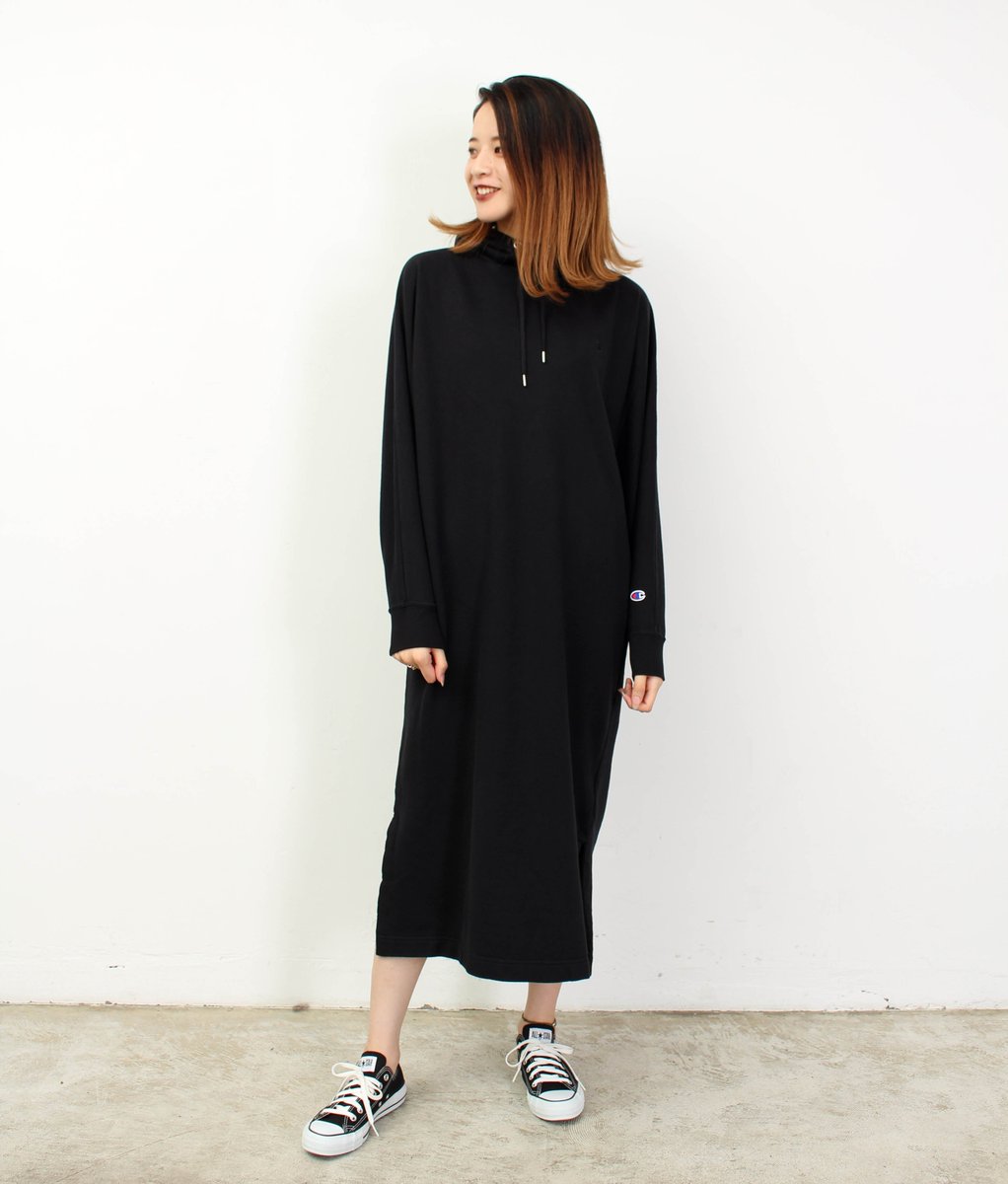 Select Shop Double Heart בטוויטר New Fray I D Fray I D Champion スウェットロングワンピース Fray I D Champion別注アイテム ドルマンシルエットのスウェットワンピース 今季注目のレイヤードスタイルもオススメ Frayid フレイアイディー