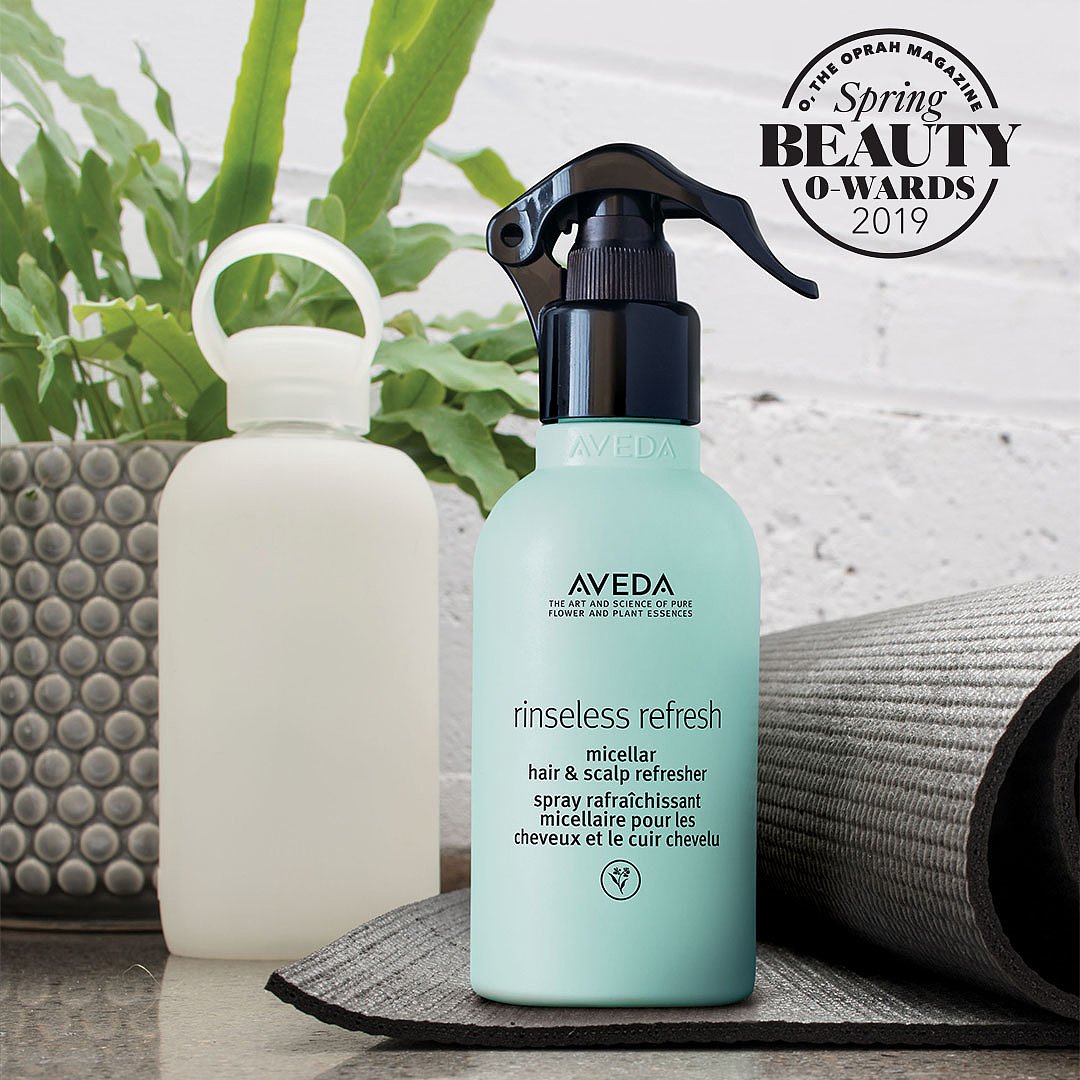 #RinselessRefresh won a Spring 2019 Beauty O-Ward from O, The Oprah Magazine in the category of ”best treatment product for Frizzy Hair. #StyledbyAveda