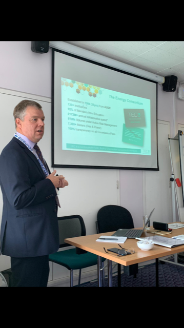 TEC_Connected's tweet photo. An already tricky task made trickier? Our very own Richard Murphy presenting at the @2019COUP Conference this morning sharing his energy #procurement knowledge. #speaker #COUP19 #tec #energy #open #transparent #workshop https://t.co/KmJrzT7Uh8