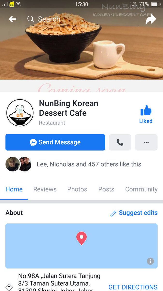 BuddySL96's tweet photo. ๐ธNunBing Korean Dessert Cafe๐ธ
Do support my friend's shop! Pls like the Facebook page ๐
๐Located at Taman Sutera Utama, Johor.
๐Selling delicious Bingsu & snacks.
๐Might have GFRIEND&Twice fansupport event.
https://t.co/DeN2URiITb
#GFRIEND #TWICE #JBfood #bingsu #koreanfood https://t.co/cOHAramRQ7