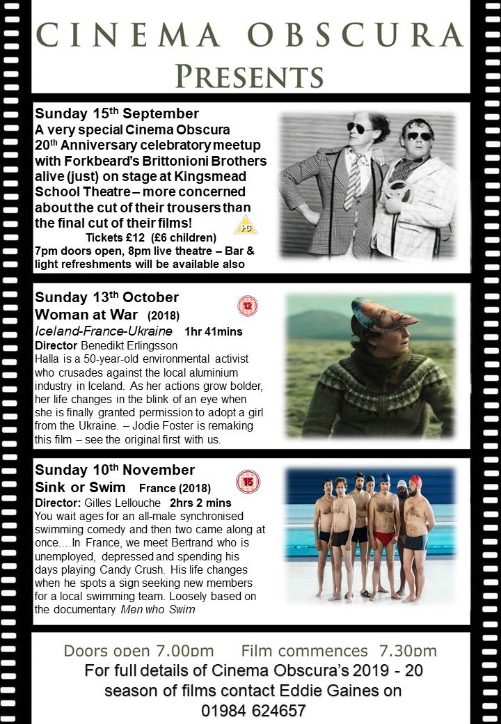 CinemaObcuraFS's tweet photo. Our 20th Cinema Obscura season starts with a visit by Forkbeard's Brittonioni Brothers on Sunday 15th September - don't miss it - https://t.co/OL0J2T0sCF https://t.co/z9FSmbrk11