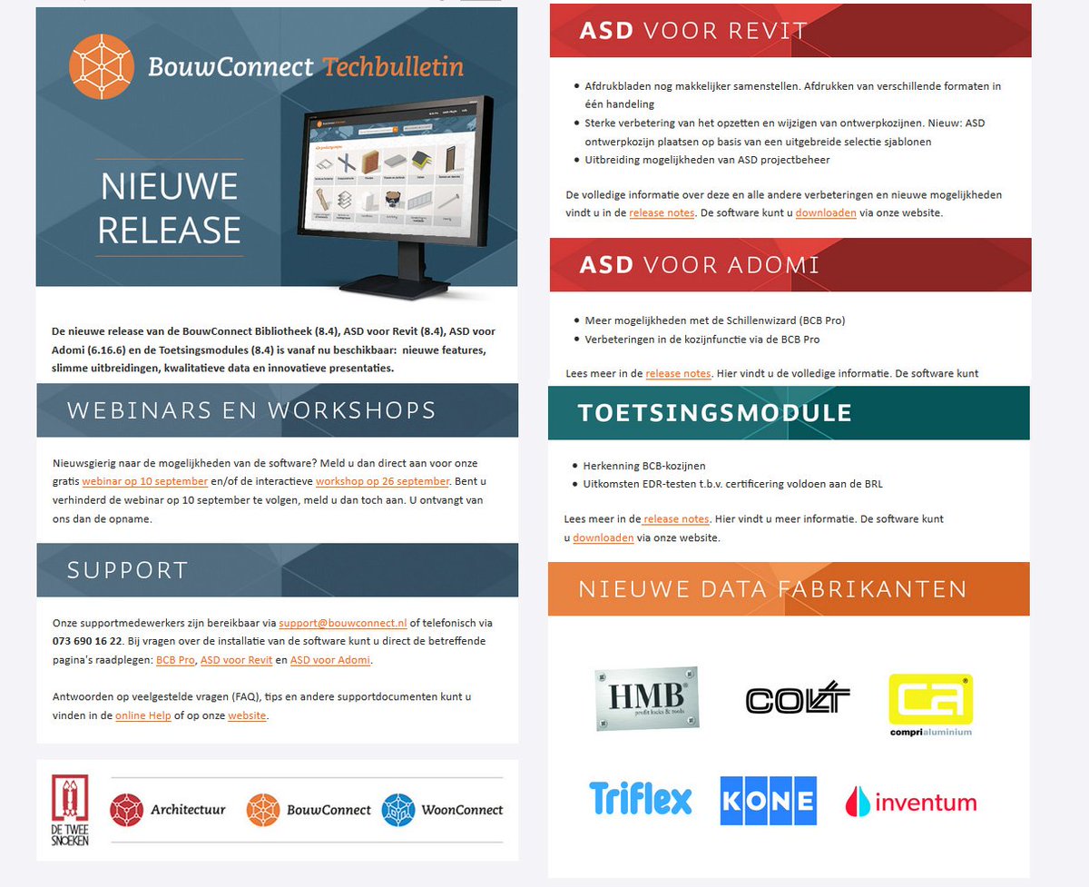 De nieuwe release van onze softwaresuite is nu beschikbaar op de website! lnkd.in/gMFQd2d