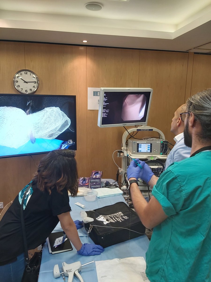 EndoMasterclass's tweet photo. AEM 2019 ERCP hands-on training @EndoMasterclass @1WimpoleSt @RoySocMed https://t.co/awUzFnRN2W
