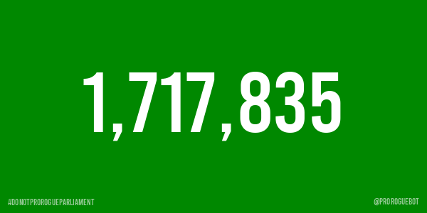 Do Not Prorogue Parliament Petition Tracker tweet media