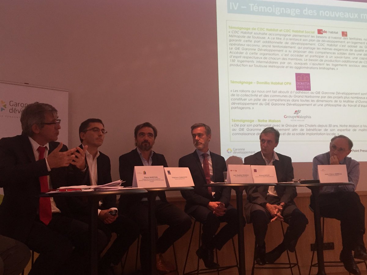 delormebr's tweet photo. Le #giegaronnedeveloppement : un partenariat gagnant gagnant ! Une collaboration efficiente pour un ancrage territorial fort @FabreJM31 @HauteGaronne @CDC_Habitat @BanqueDesTerr @OLivrozet_CDC #groupedeschalets #domitia #oph31 #notremaison https://t.co/ymXGcob5dn