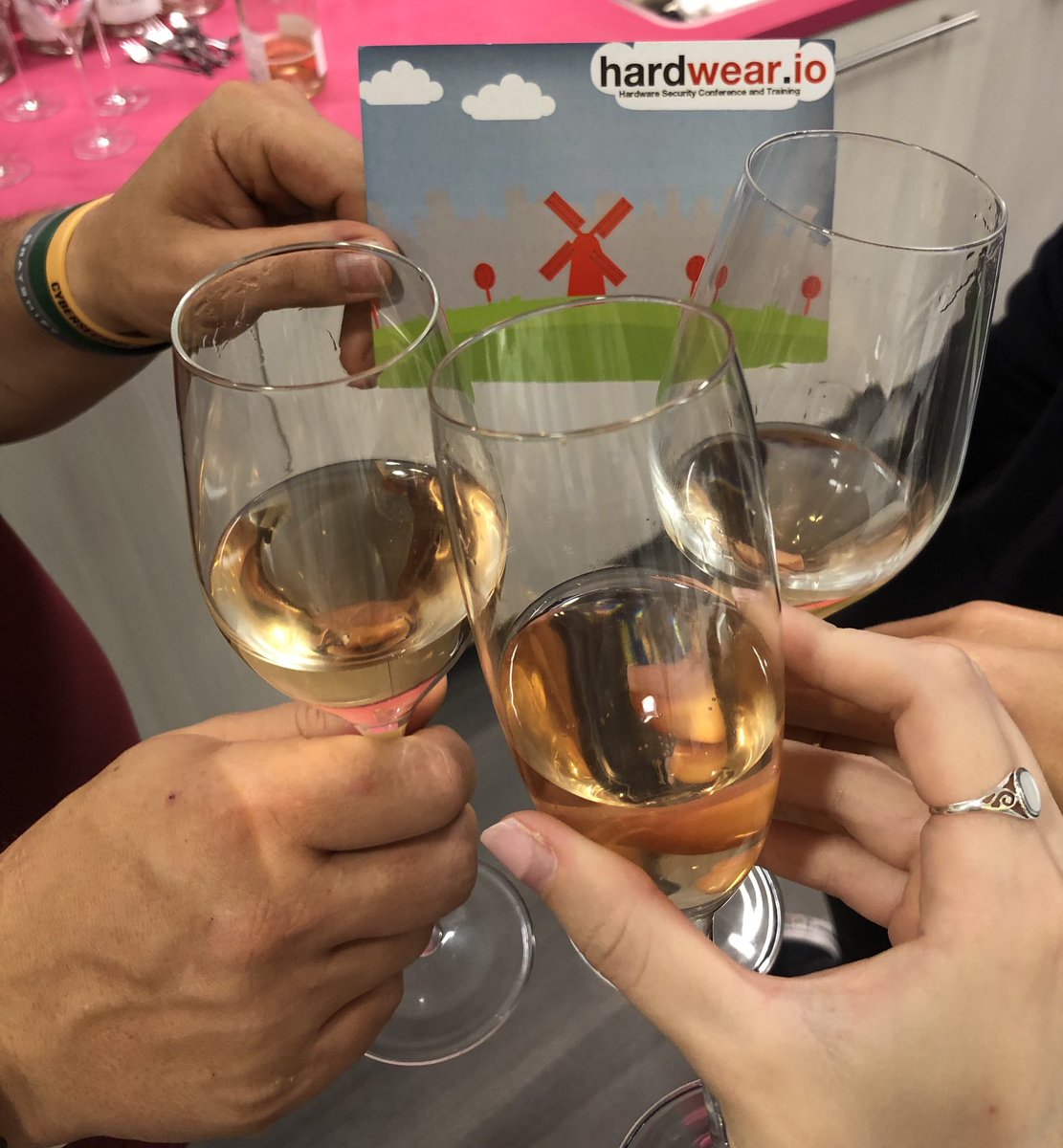 Casual Thursday morning working hard preparing #hardwear_io <a href="/WTCTheHague/">WTC The Hague</a>