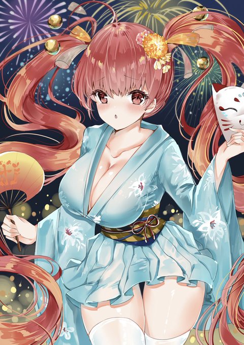 ホノルル #ホノルル(アズールレーン) #アズールレーン #極上の乳 #魅惑の谷間 #AzurLane #Honolulu #浴衣 #デカァァァァァいッ説明不要!! #絶対領域 #巨乳 https://t.co/biwLwd3Pxz 