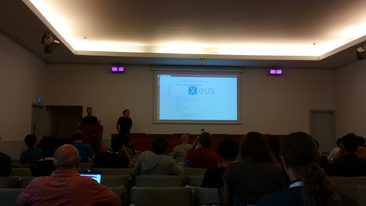 martinRenou's tweet image. @SylvainCorlay and @wuoulf presenting #xtensor and #xeus_cling at a Python conference! @EuroSciPy
#Python #Cpp #OneTensorToRuleThemAll
