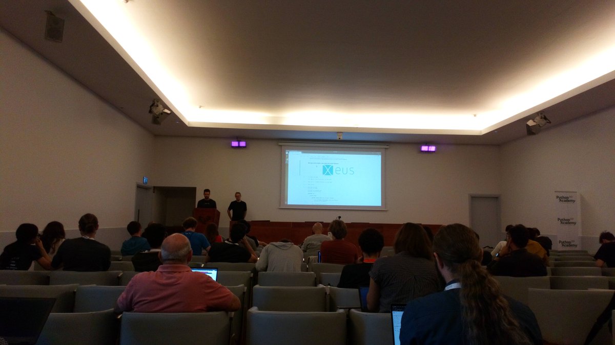 martinRenou's tweet image. @SylvainCorlay and @wuoulf presenting #xtensor and #xeus_cling at a Python conference! @EuroSciPy
#Python #Cpp #OneTensorToRuleThemAll