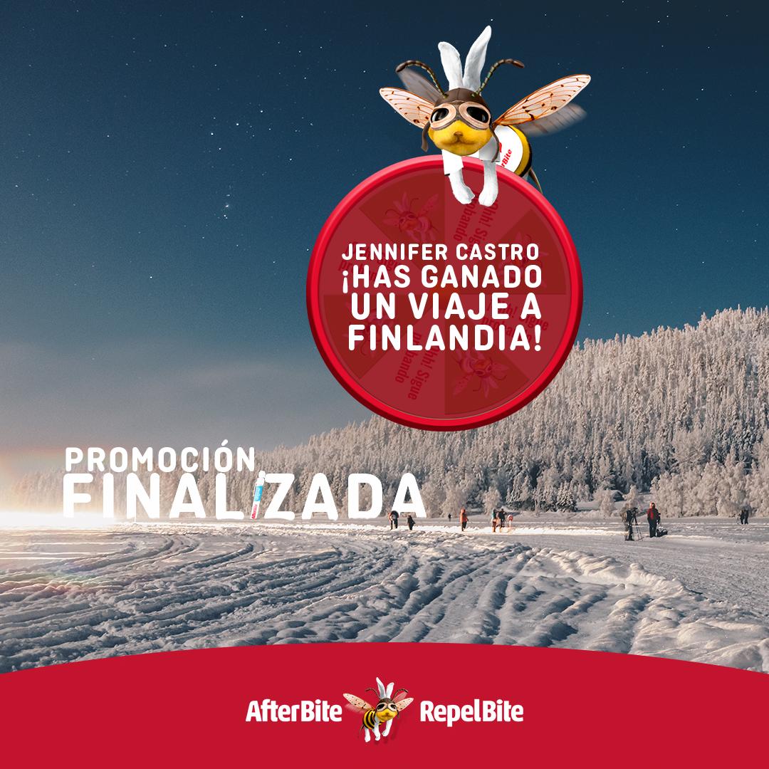 AfterBiteEs's tweet photo. ¡Ya tenemos ganadora! Jennifer Castro ha ganado nuestro viaje a Finlandia, donde podrá disfrutar de un paseo en trineo, un encuentro con Santa Claus, motos de nieve y mucho más. ¡Enhorabuena ganadora! https://t.co/uiKWP4nl6X