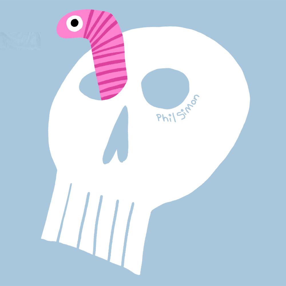 Worm + Skull + Tshirt, what could be better?
​
​T-shirt design by Phil Simon.

mercht.com/c/wormsandskul…