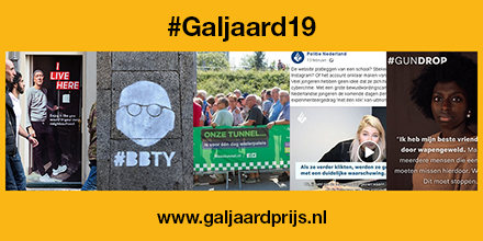 Logeion's tweet photo. De vijf finalisten die strijden voor de Galjaardprijs 2019 zijn bekend! De winnaar van de prijs voor het beste initiatief in de publieke communicatie wordt bekendgemaakt op 31 oktober tijdens het Nationaal Congres Publieke Communicatie. https://t.co/p2Pge7HZIV #PubCom19 https://t.co/ffo1NcFJjG