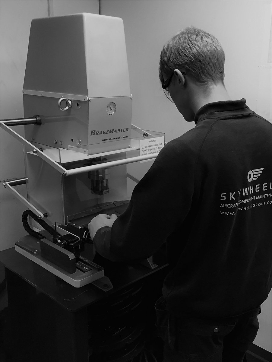 SkywheelsGroup's tweet photo. Skywheels brakes facility is fully equipped with all latest equipment and can provide anything from a function check to a major overhaul or modification. #MRO #Skywheels #Aviation #Brakes #Services https://t.co/1eDNjT6DuW