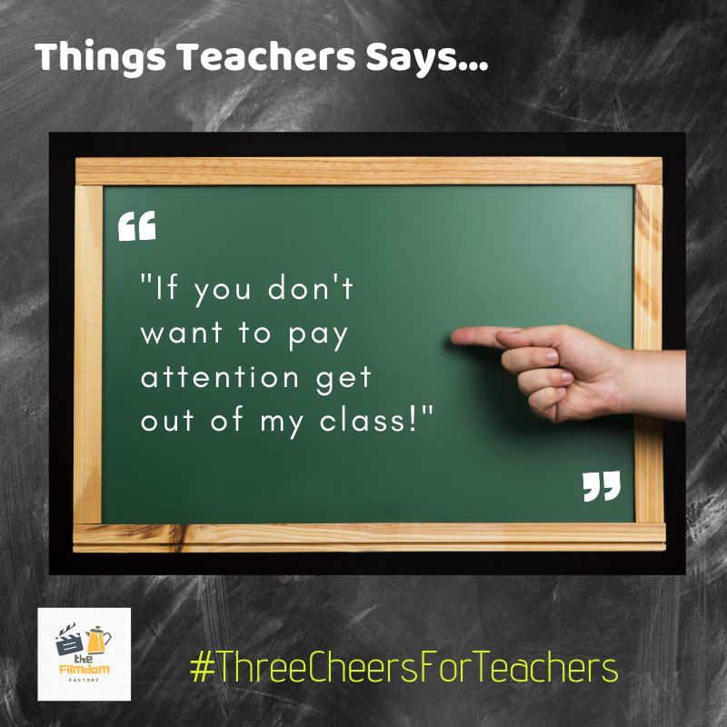 Filmdomfactory's tweet photo. Hilarious Dialogues That Will Instantly Remind You Of Your Teachers! #HappyTeachersDay
#RavishKumar #KaranDeol Steve Smith #JioFiber https://t.co/6uAABPd3gp