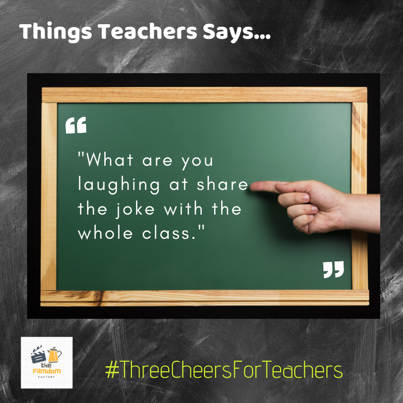 Filmdomfactory's tweet photo. Hilarious Dialogues That Will Instantly Remind You Of Your Teachers! #HappyTeachersDay
#RavishKumar #KaranDeol Steve Smith #JioFiber https://t.co/6uAABPd3gp