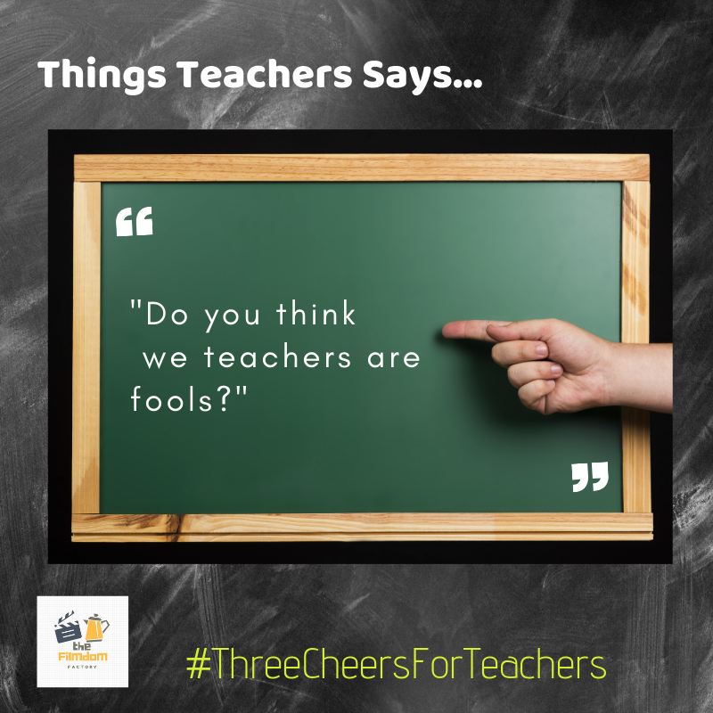 Filmdomfactory's tweet photo. Hilarious Dialogues That Will Instantly Remind You Of Your Teachers! #HappyTeachersDay
#RavishKumar #KaranDeol Steve Smith #JioFiber https://t.co/M7H2GRbG6s