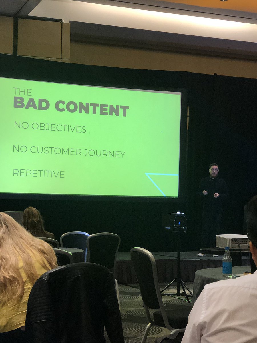 bfdcruz's tweet photo. Great insights from Lee Wilcox on the good the. Ad and the unshakeable in the social space #digimarconuk https://t.co/1rOzz0MDYG