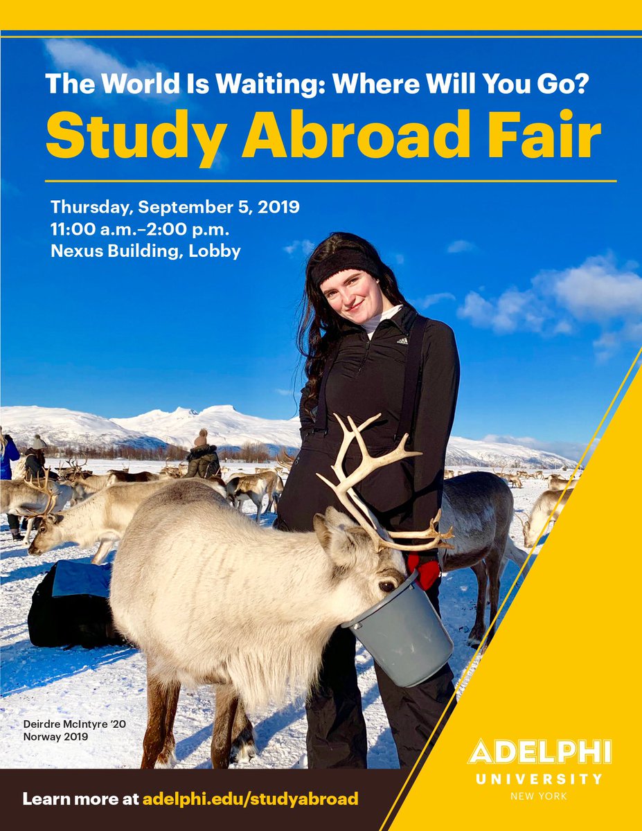 Adelphi_Global's tweet image. Come see where you will go! TODAY in the Nexus Lobby, 11am-2pm!!! 👍