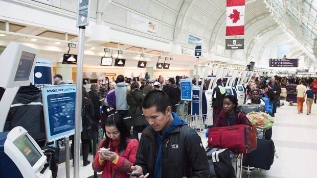 WestJet, Air Canada, Air Transat and Porter Airlines have been hit with fines totalling $45,000 for failing to properly display notices about passenger rights at various Canadian airports.