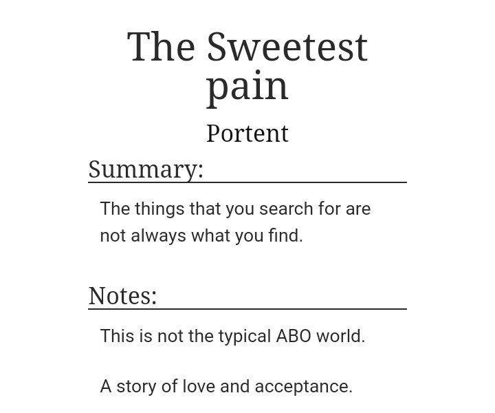 The Sweetest Pain by PortentAlpha JKBeta JMWC: 45KReview: A very fine piece of literature. This is a masterpiece! I could read this over n over again! JK is so protective of JM in this one, the story was SO BEAUTIFUL! LEAVE EVERYTHING and READ THIS! https://archiveofourown.org/works/18917314/chapters/44908762