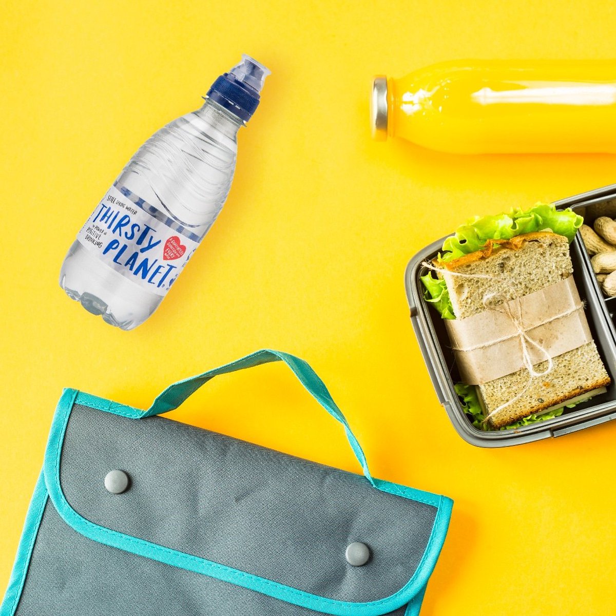 It's back to school this week for many! Our 330ml is the perfect lunchbox companion - available at Waitrose &amp; Partners, Ocado and BoothsCountry! 🍏💧 thirsty-planet.com 

#Backtoschool #Lunchbox #charity #nonprofit #donate #love #fundraising #community #volunteer #giveback