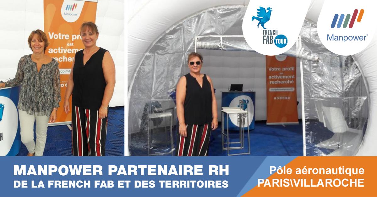 Jour J pour le #FrenchFabTour de retour aujourd'hui et demain sur l'aérodrome de @ParisVillaroche 🛩️ Nos équipes @iledefrance mobilisées au côté de @pole_emploi pour attirer les talents dans l'Industrie, et assurer l'#emploi durable sur nos territoires ➡️ lafrenchfab.fr/2019/09/04/le-…