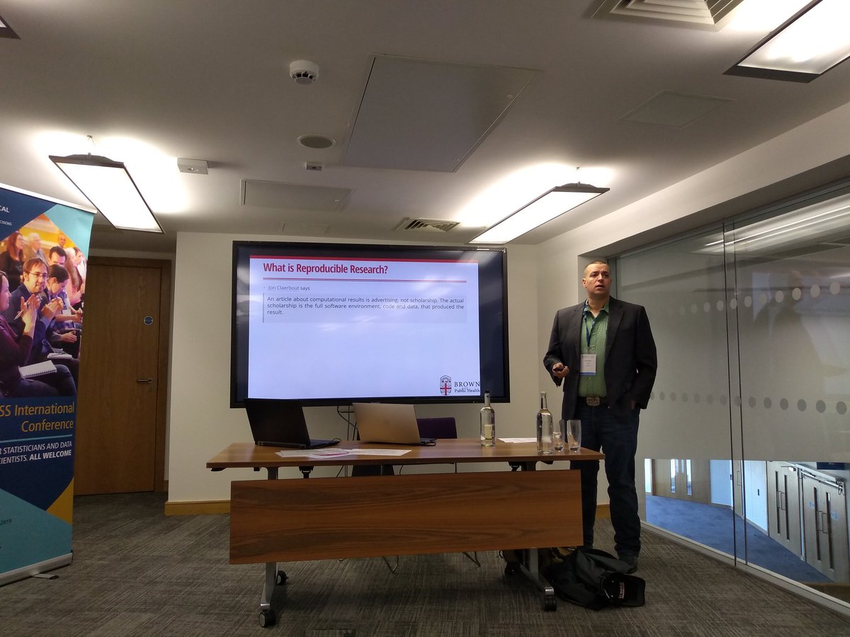 dtoher's tweet image. Helping students develop data workflows and reproducible research at #RSSConf2019